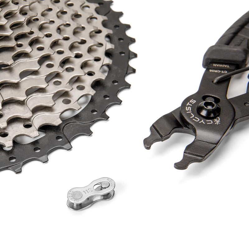 SMC Bike Chain Quick Link- Reusable Bike Chain Missing Quick Connector- Master Links Compatible with Shimano, Sram and KMC Chains 6 7 8 9 10 11 12speed Missing Link (Silver, 11 Speed) - Image 3